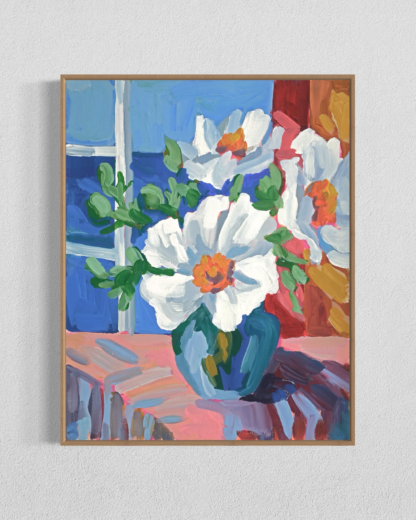 Still Life with Matilija Poppies II