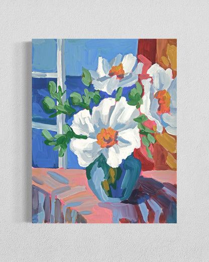 Still Life with Matilija Poppies II