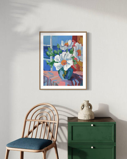 Still Life with Matilija Poppies II