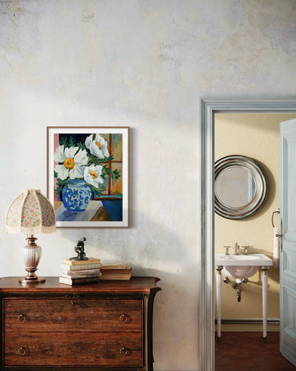 Still Life with Matilija Poppies I