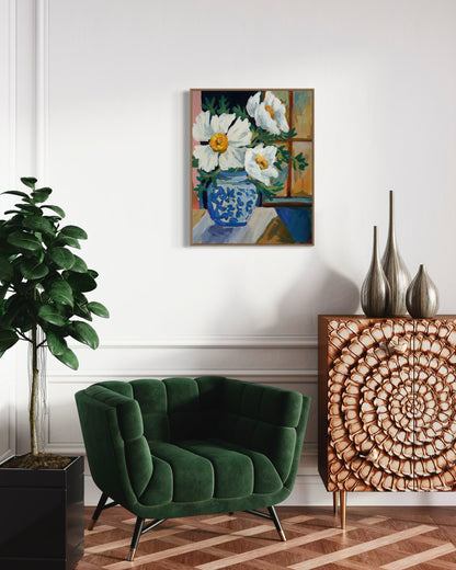 Still Life with Matilija Poppies I