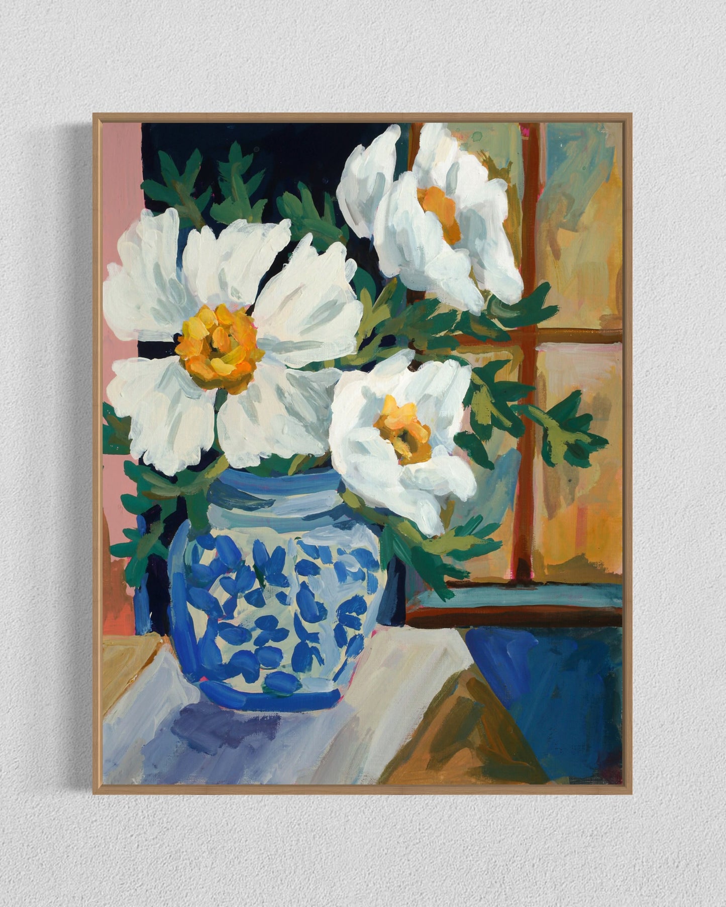 Still Life with Matilija Poppies I