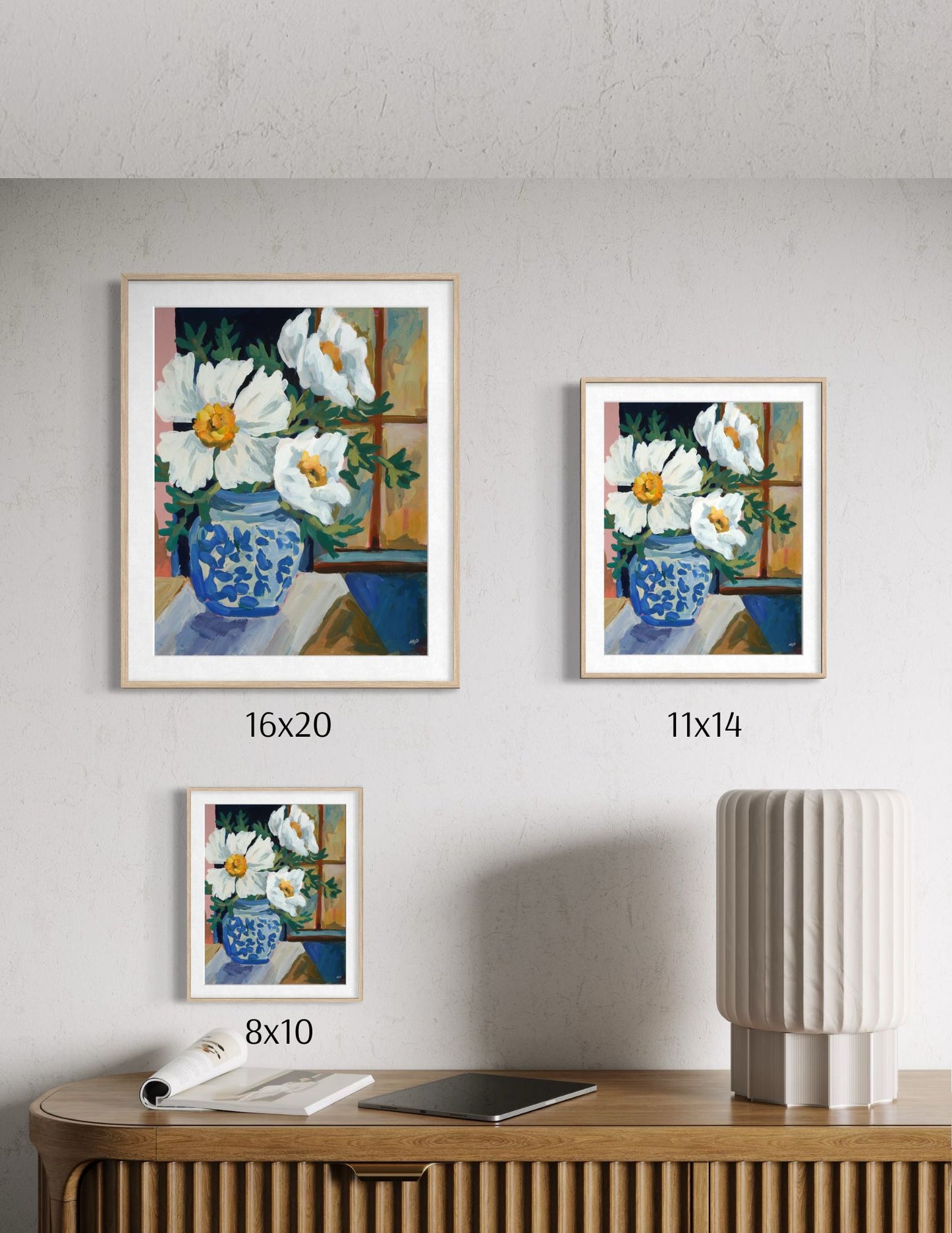 Still Life with Matilija Poppies I