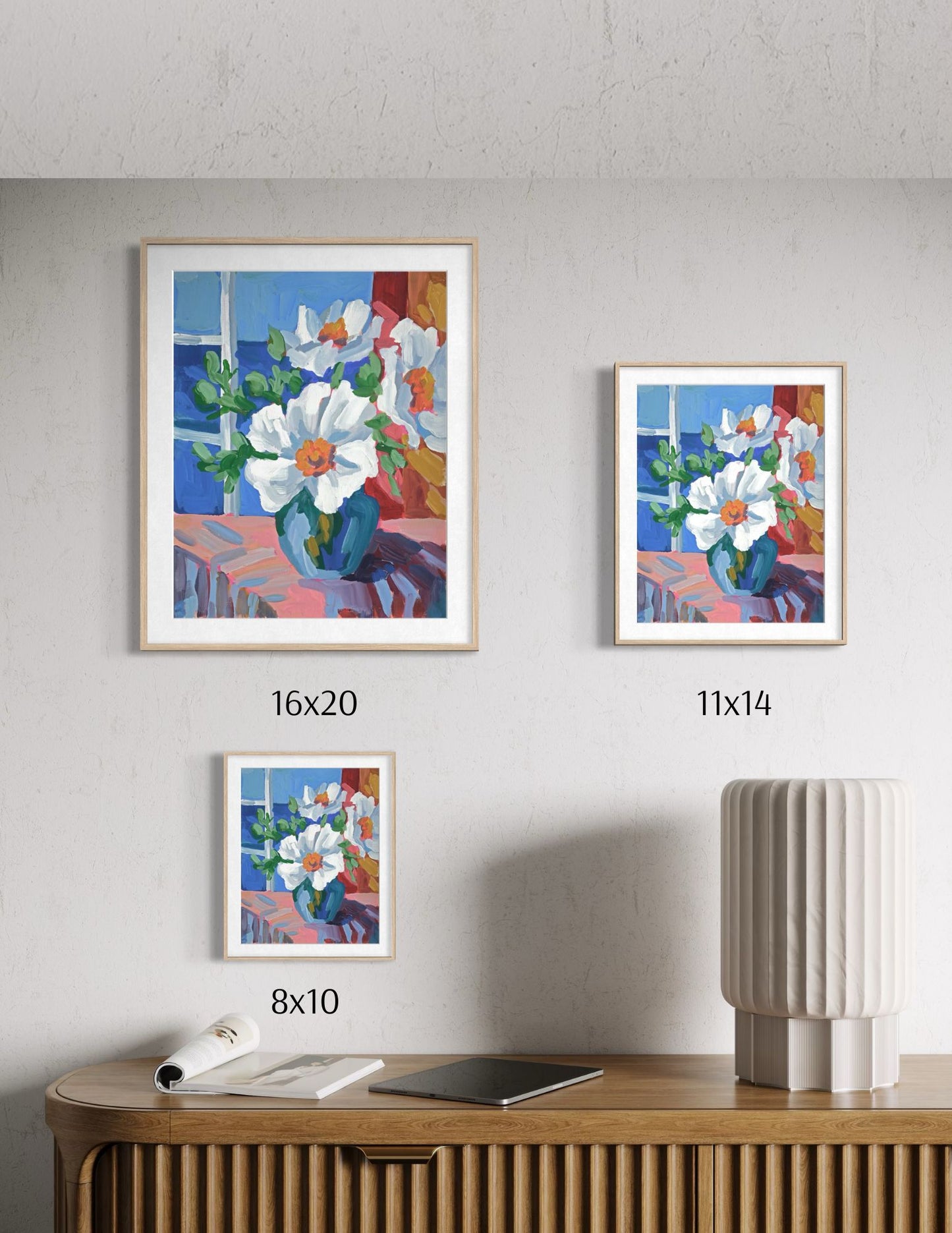 Still Life with Matilija Poppies II